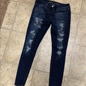 ripped american eagle jeans